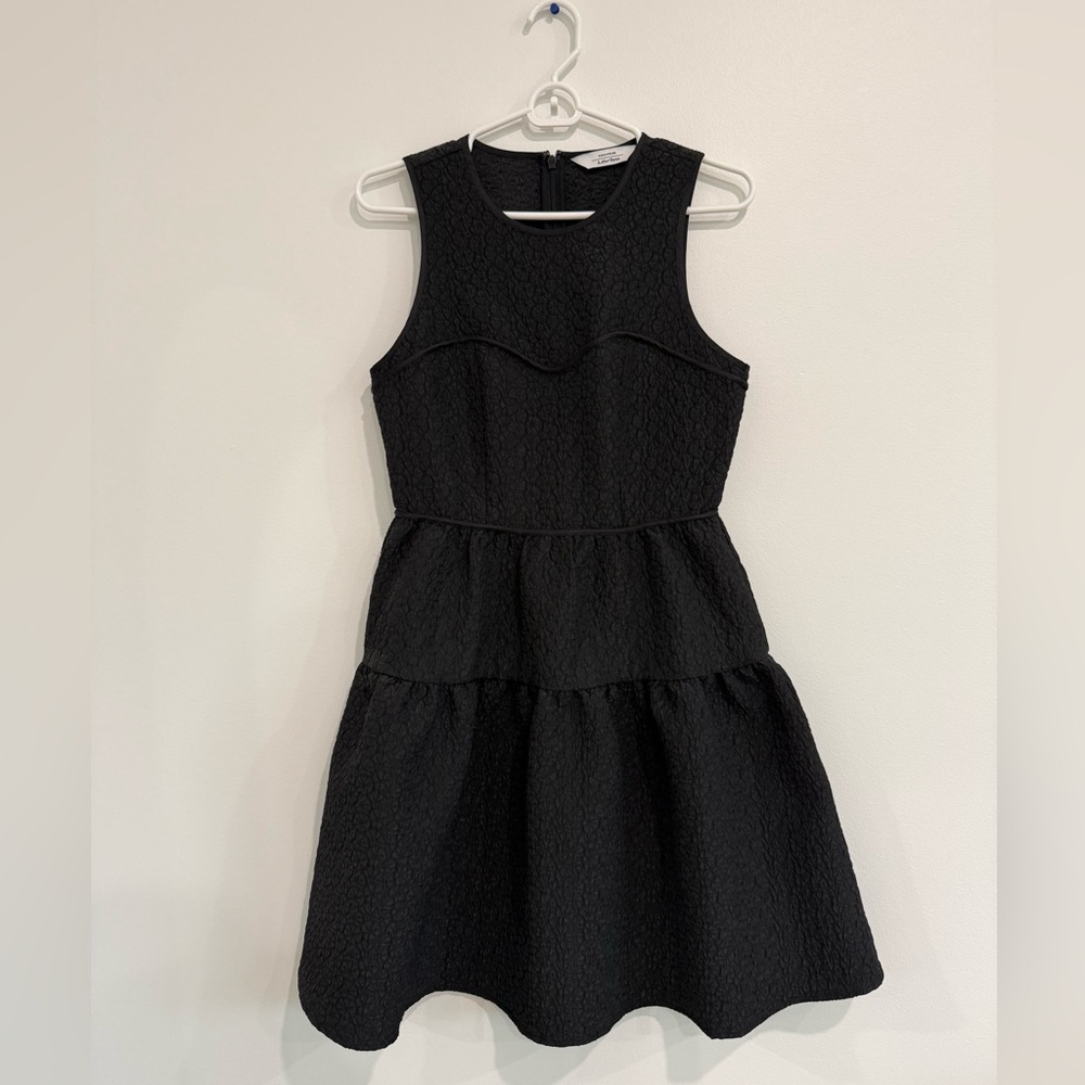 & Other Stories Black Textured Dress